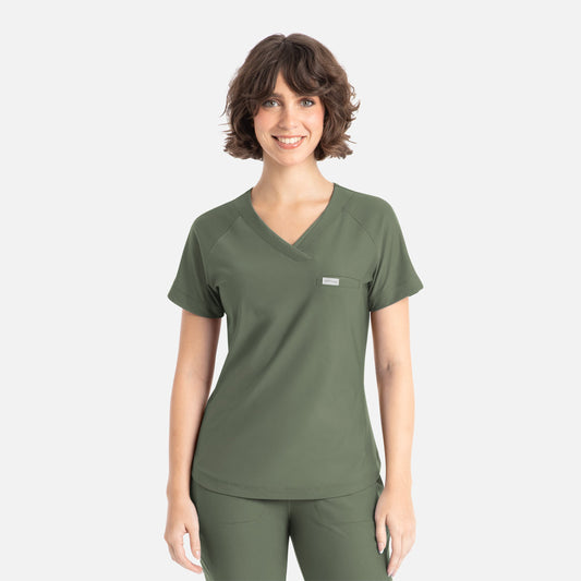 Maevn Embrace 2502 Luna - Tuckable Y-Neck Top — Clearance
