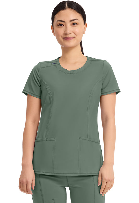 Cherokee Infinity Women's 2624A Round Neck Top