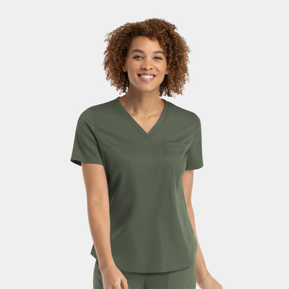 Maevn Matrix 3503 Women's Tuckable V Neck Top