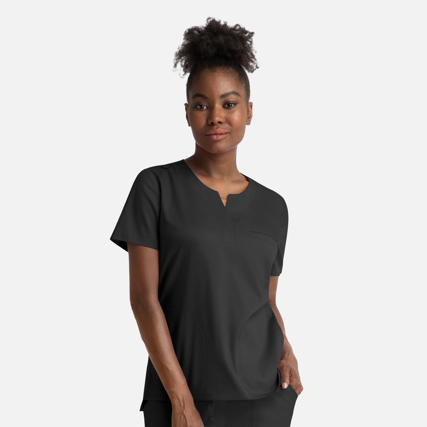 Maevn Matrix 3504 Women’s Notched Crew Neck Top