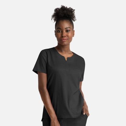 Maevn Matrix 3504 Women’s Notched Crew Neck Top