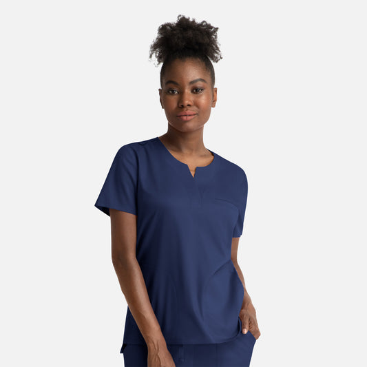 Maevn Matrix 3504 Women's Notched Crew Neck Top