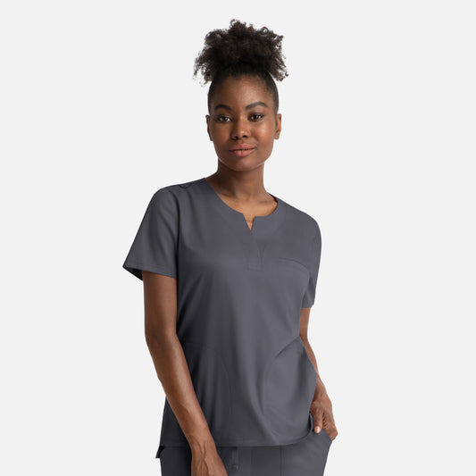 Maevn Matrix 3504 Women's Notched Crew Neck Top