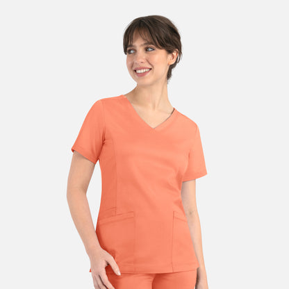 Maevn Matrix 3701 Women's Curved Mock Wrap Top