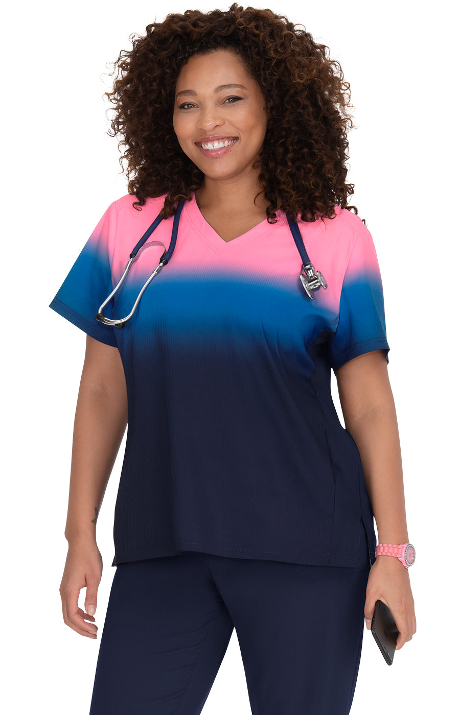 370PR-PeonyPink/RoyalBlue/NavyOmbre-XXS