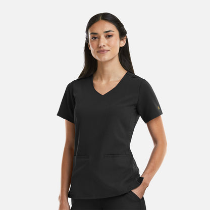 Maevn Matrix Pro 3903 Women’s Curved V-Neck Top