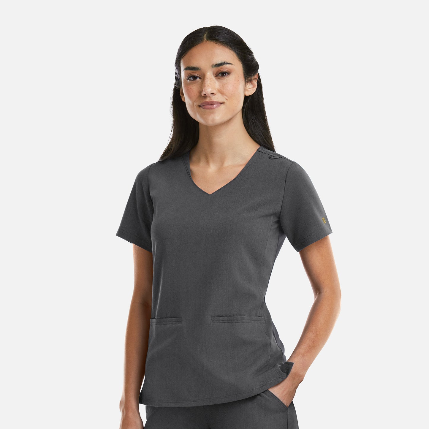 Maevn Matrix Pro 3903 Women’s Curved V-Neck Top