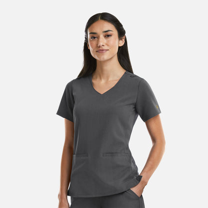 Maevn Matrix Pro 3903 Women’s Curved V-Neck Top