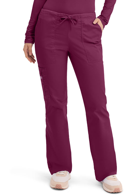 Cherokee WW Core Stretch Women's 4044 Mid Rise Drawstring Cargo Pant