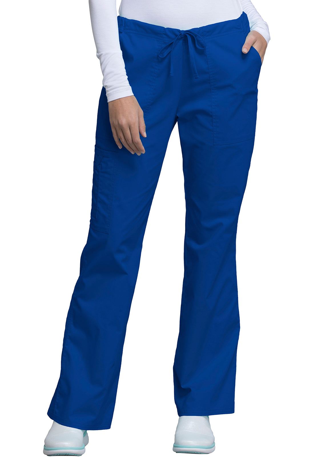Cherokee WW Core Stretch Women's 4044 Mid Rise Drawstring Cargo Pant