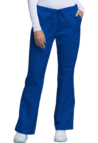 Cherokee WW Core Stretch Women's 4044 Mid Rise Drawstring Cargo Pant