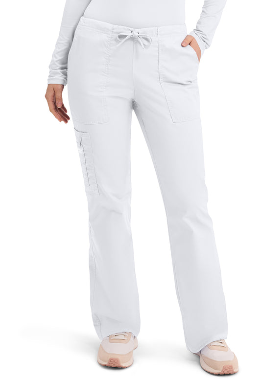 Cherokee WW Core Stretch Women's 4044 Mid Rise Drawstring Cargo Pant