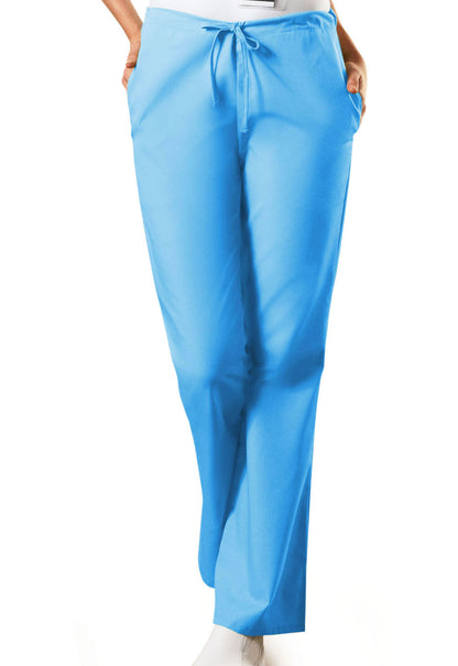 Cherokee WW Originals Women's 4101 Natural Rise Flare Leg Drawstring Pant