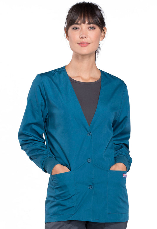 Cherokee WW Originals Women's 4301 Cardigan Warm-Up Jacket