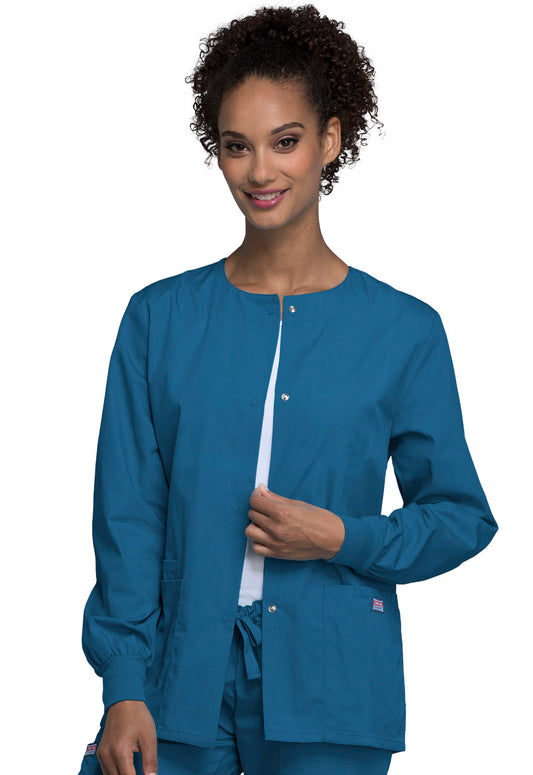 Cherokee WW Originals Women's 4350 Snap Front Warm-Up Jacket