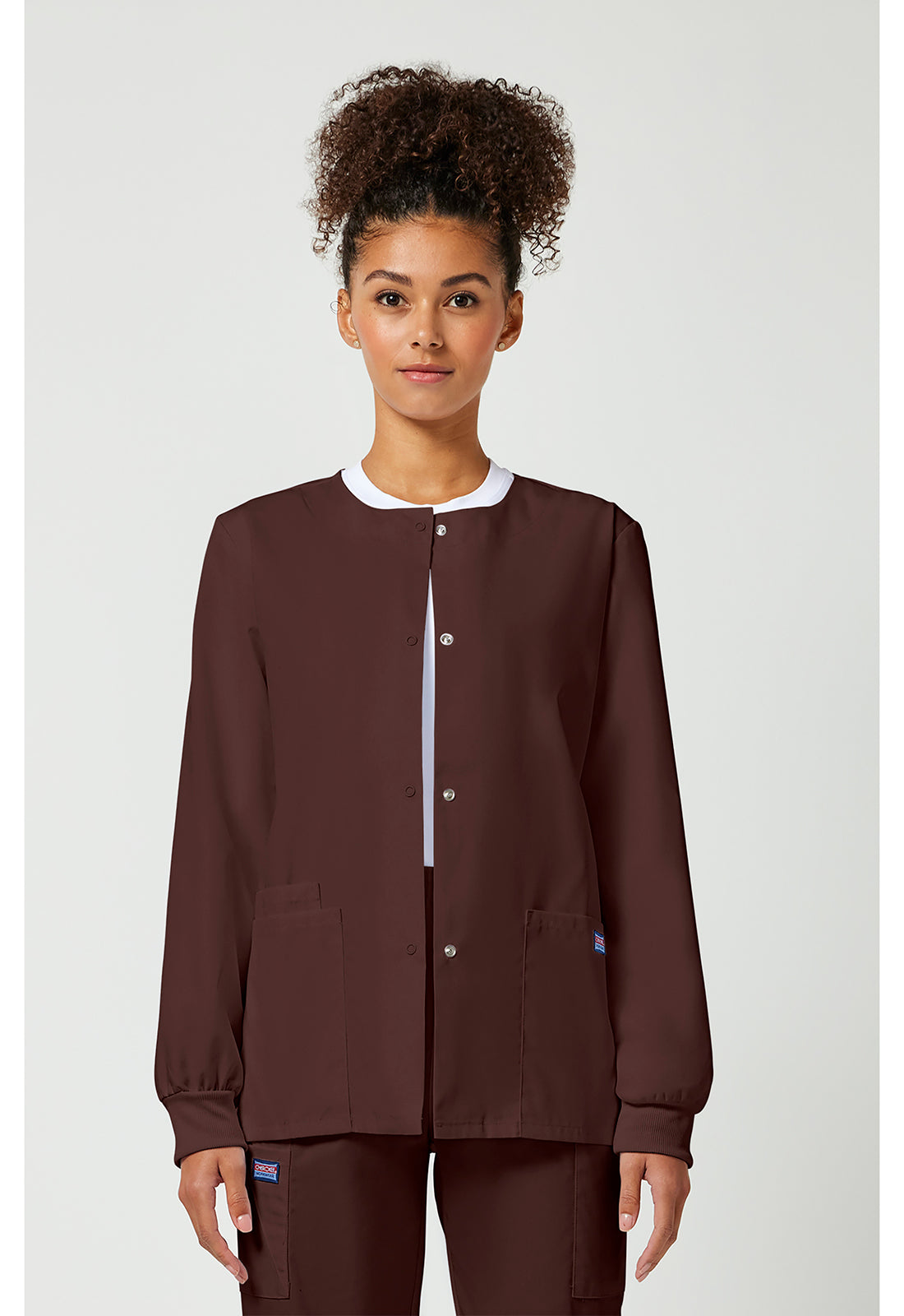 Cherokee WW Originals Women's 4350 Snap Front Warm-Up Jacket