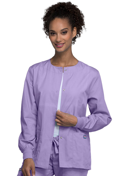 Cherokee WW Originals Women's 4350 Snap Front Warm-Up Jacket