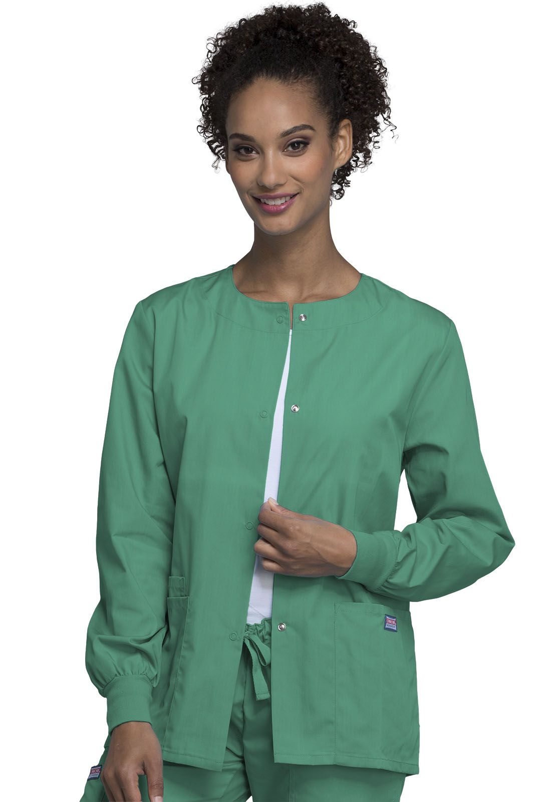 Cherokee WW Originals Women's 4350 Snap Front Warm-Up Jacket