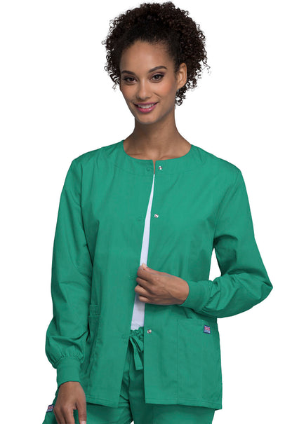 Cherokee WW Originals Women's 4350 Snap Front Warm-Up Jacket