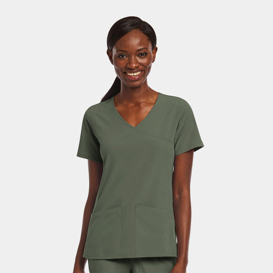 Maevn Matrix Impulse 4521 Women's Mock Wrap Top