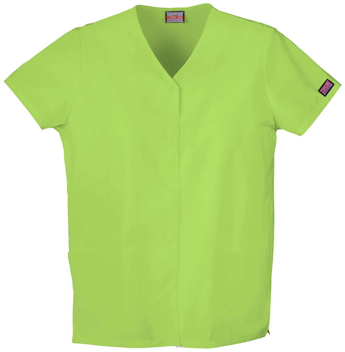 Cherokee WW Originals Women's 4770 Snap Front V-Neck Top