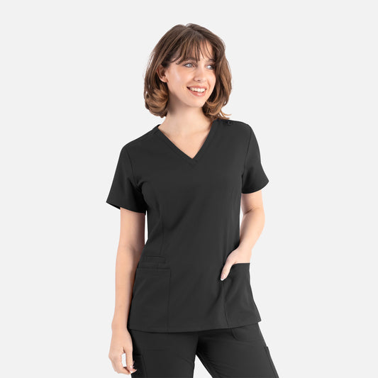 Maevn Momentum 5001 Womens Double V-Neck Top — Clearance