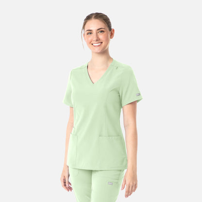 Maevn Momentum 5001 Womens Double V-Neck Top — Clearance