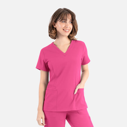 Maevn Momentum 5001 Womens Double V-Neck Top — Clearance