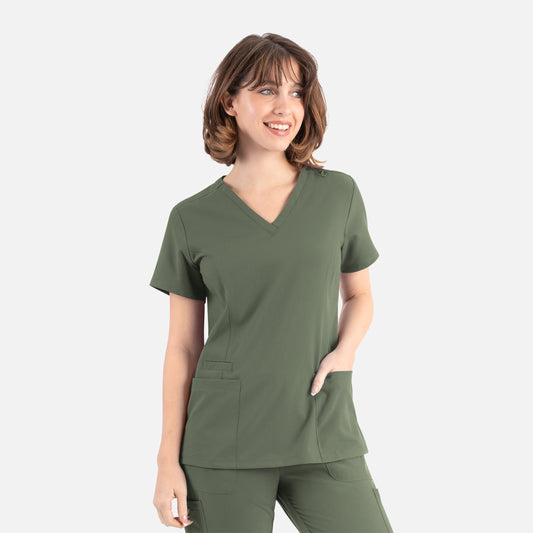 Maevn Momentum 5001 Womens Double V-Neck Top