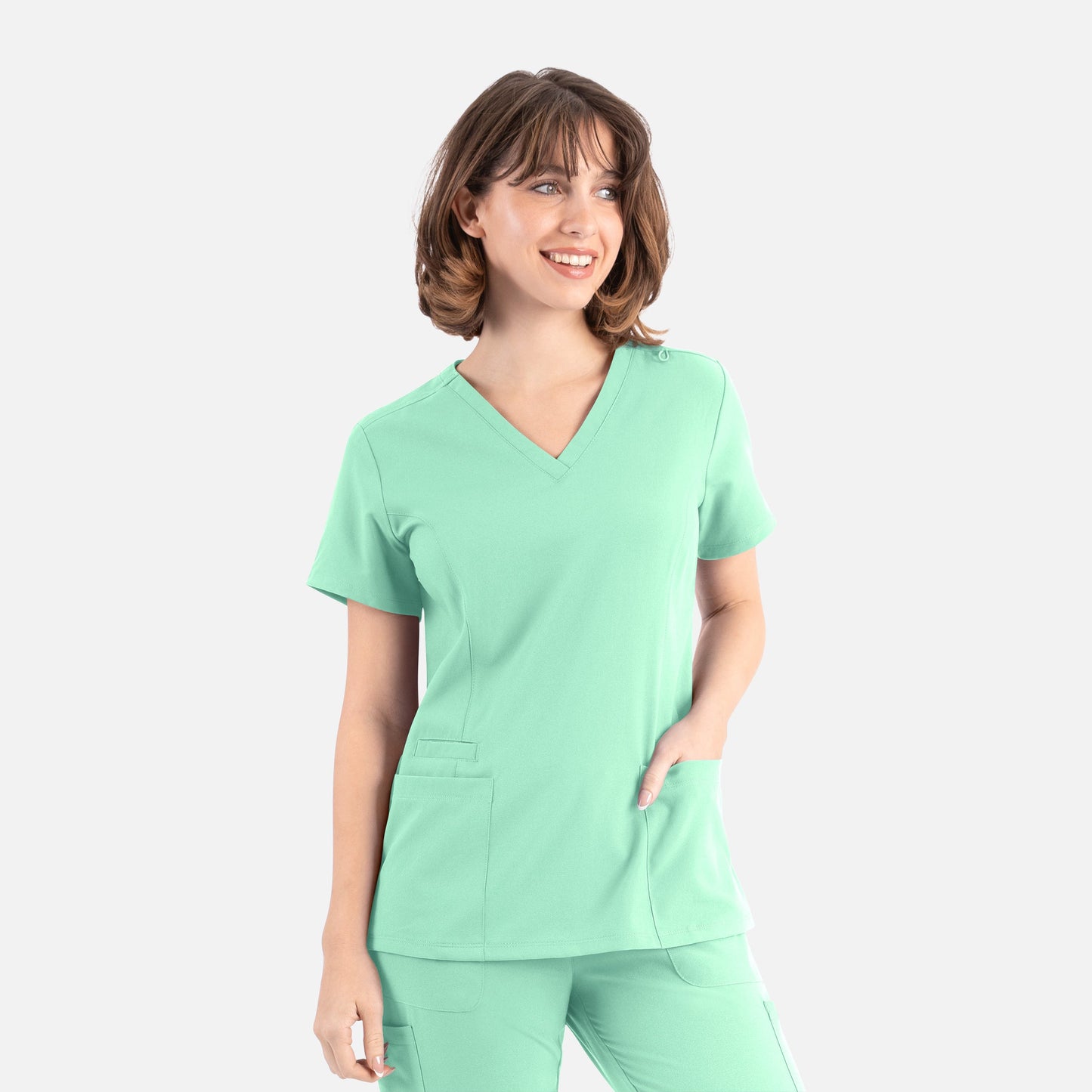 Maevn Momentum 5001 Womens Double V-Neck Top — Clearance