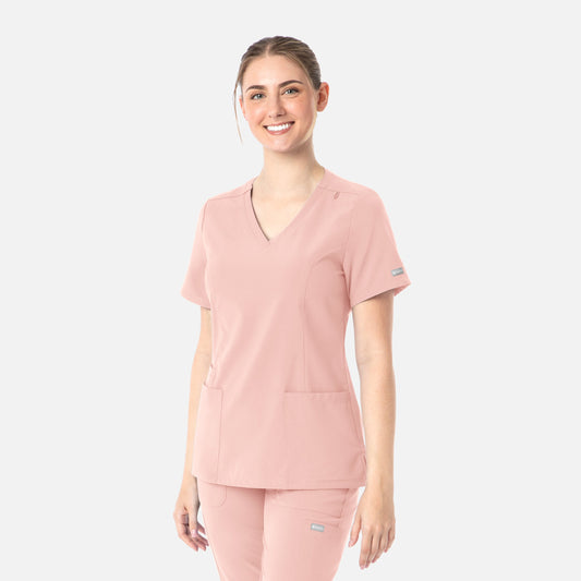 Maevn Momentum 5001 Womens Double V-Neck Top — Clearance