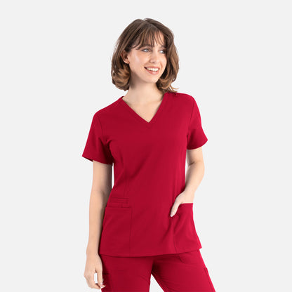 Maevn Momentum 5001 Womens Double V-Neck Top — Clearance