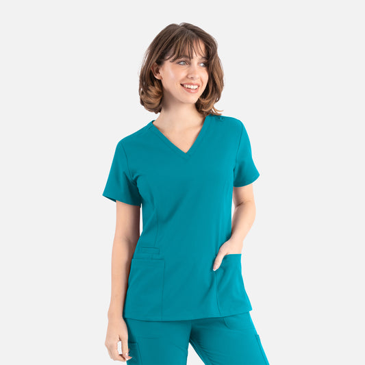Maevn Momentum 5001 Womens Double V-Neck Top