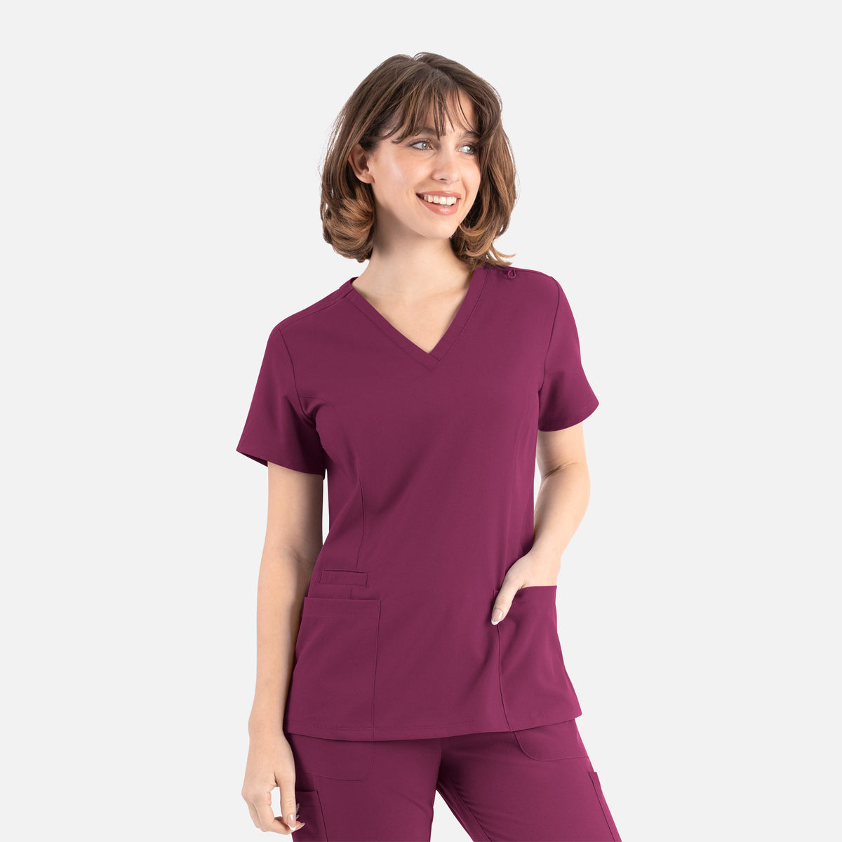 Maevn Momentum 5001 Womens Double V-Neck Top — Clearance