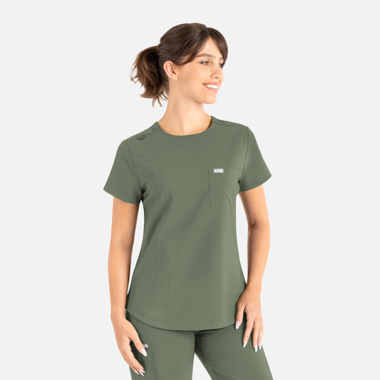 PRE-ORDER - Maevn Momentum 5005 Women's Tuckable Round Neck Top