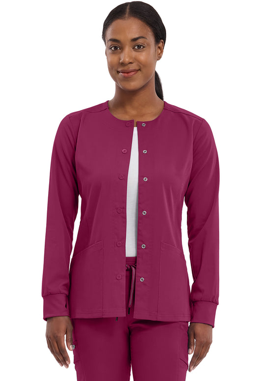 Chaqueta con estampado de margaritas de Healing Hands Purple Label 5063 