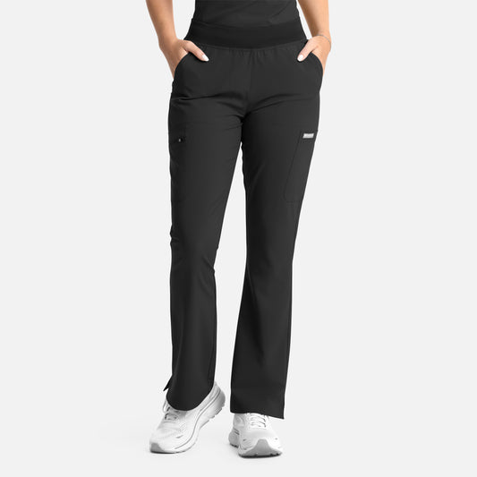 Maevn Momentum 5093 Women's Yoga Band Flare Leg Pant