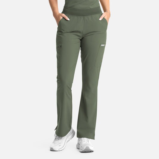 Maevn Momentum 5093 Women's Yoga Band Flare Leg Pant