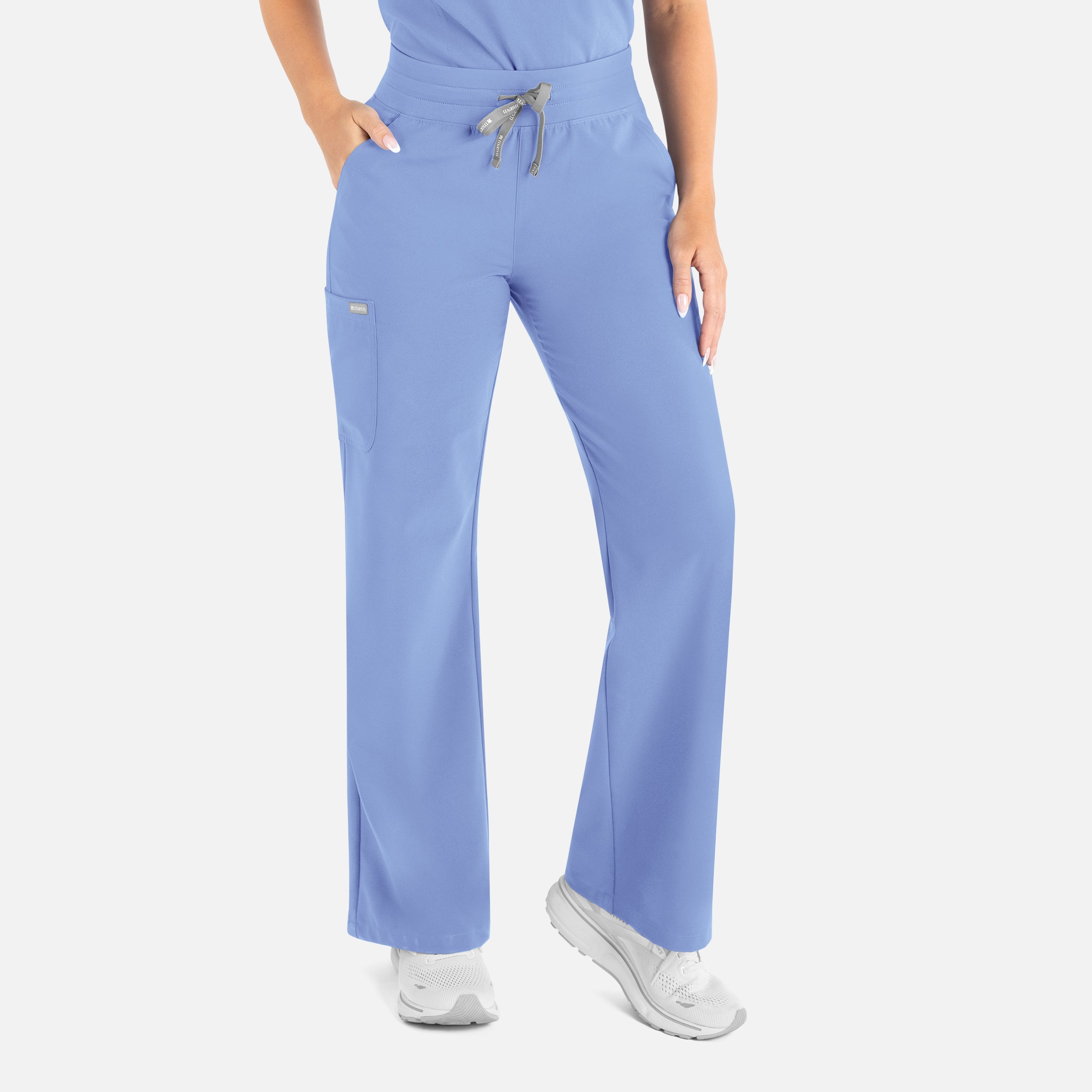 Maevn Momentum 5094 Women's High Waist Full Elastic Wide Leg Pant