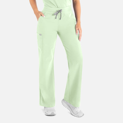 Maevn Momentum 5094 Women's High Waist Full Elastic Wide Leg Pant