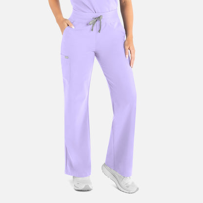 Maevn Momentum 5094 Women's High Waist Full Elastic Wide Leg Pant