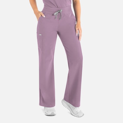 Maevn Momentum 5094 Women's High Waist Full Elastic Wide Leg Pant