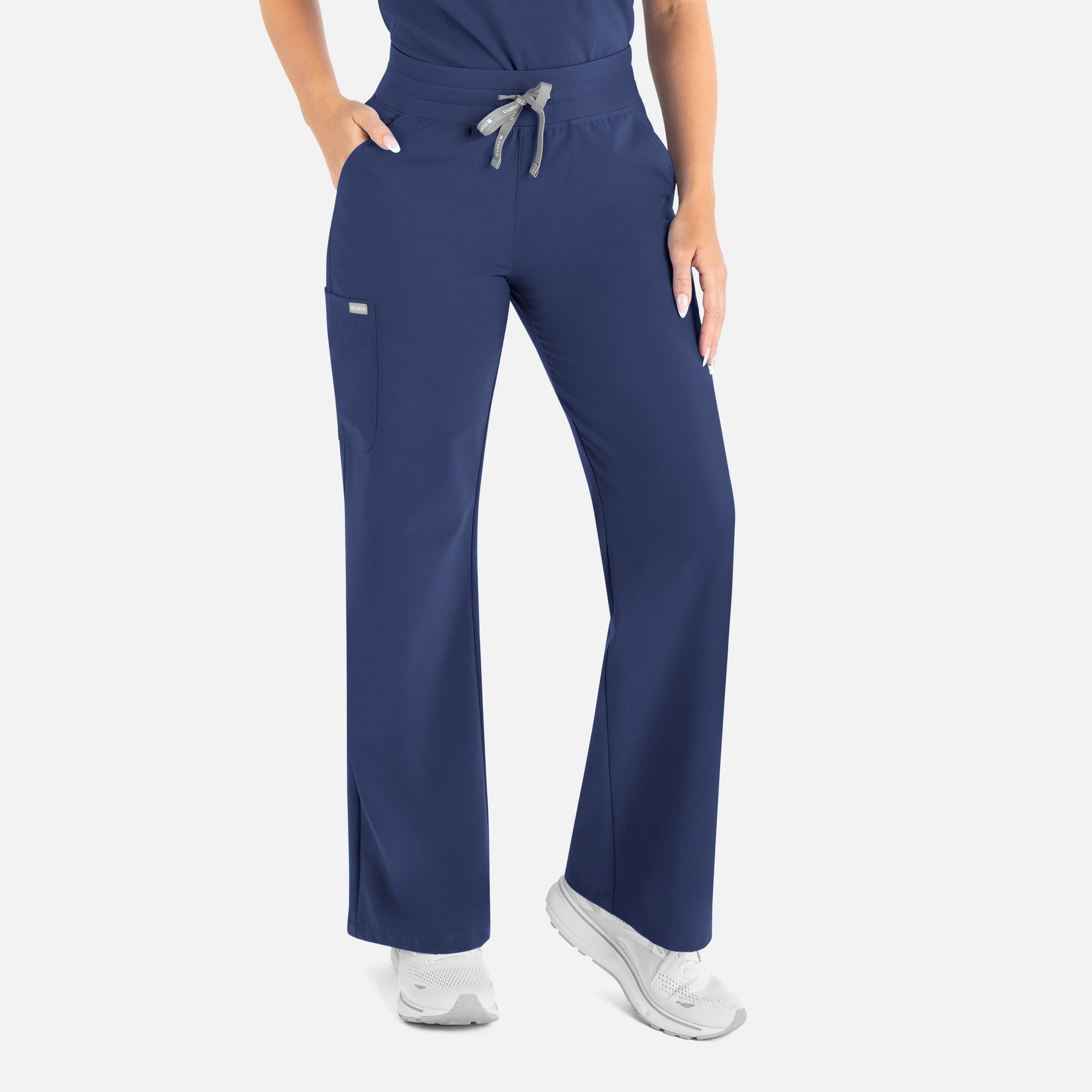 Maevn Momentum 5094 Women's High Waist Full Elastic Wide Leg Pant