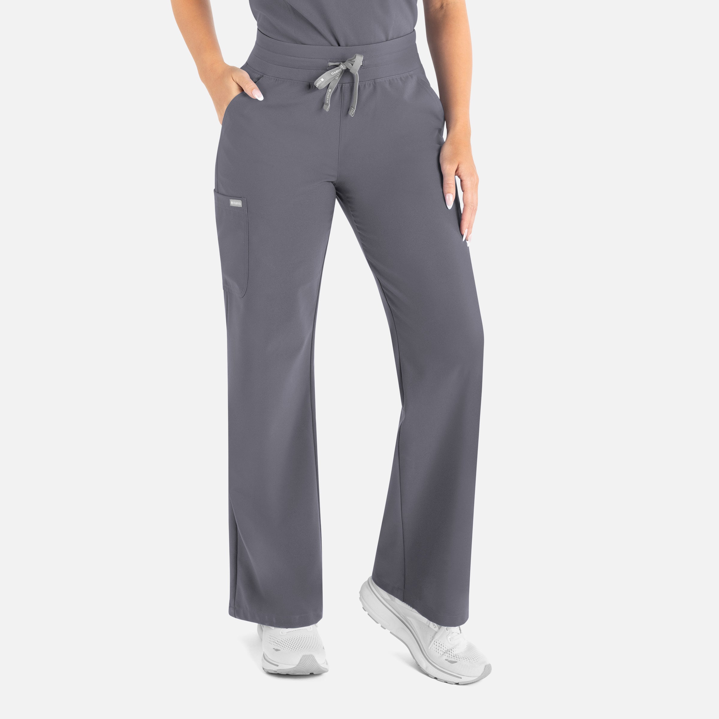 Maevn Momentum 5094 Women's High Waist Full Elastic Wide Leg Pant