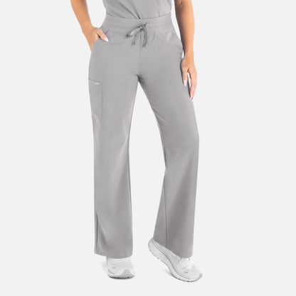 Maevn Momentum 5094 Women's High Waist Full Elastic Wide Leg Pant
