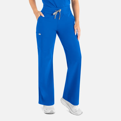 Maevn Momentum 5094 Women's High Waist Full Elastic Wide Leg Pant
