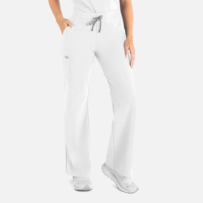 Maevn Momentum 5094 Women's High Waist Full Elastic Wide Leg Pant