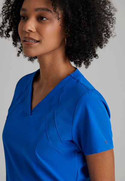 Barco One 5105 Racer 4-Pocket V-Neck Scrub Top
