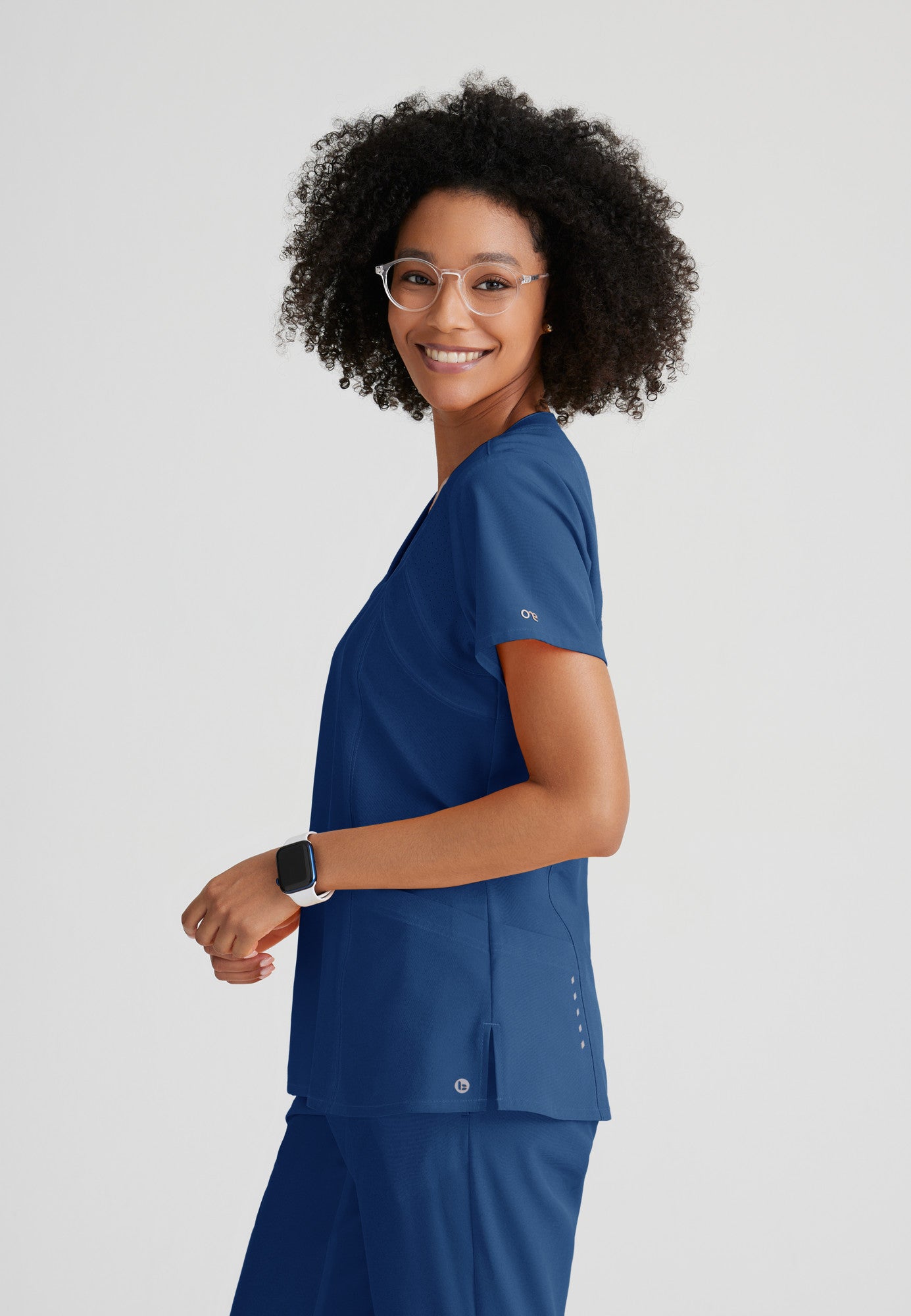 Barco One 5105 Racer 4-Pocket V-Neck Scrub Top