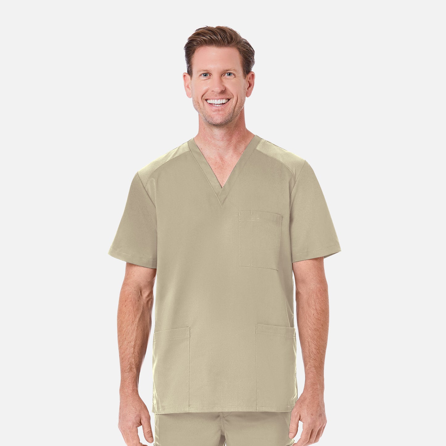 Maevn EON 5308 Men's Mesh Panel 3-Pocket V-Neck Top